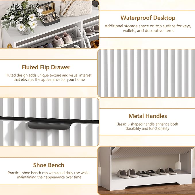 Shoe Cabinet Storage for Entryway