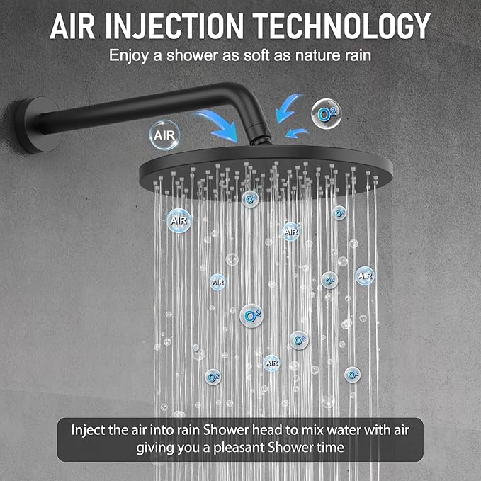 Iriber Thermostatic Shower System Wall Mount