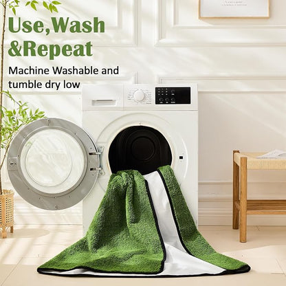 Reusable Dog Pee Pads, Washable Puppy Pads, Leak-Proof 18"x30" 2 Pack | Super Absorbent And Non-Slip Potty Training Pads, Soft Paw Print Plush Design, Ideal For Crates, Couch, Car Seats & Pet Beds