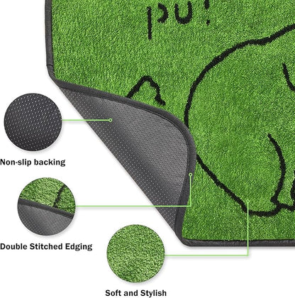 Reusable Puppy Pads , Washable Pee Pads for Dogs 36" x 24" 2 Pack | Super Absorbent & Leakproof Potty Training Pads, Plush Grass-Look With Non-Slip Backing For Crates, Playpens & Small Pets