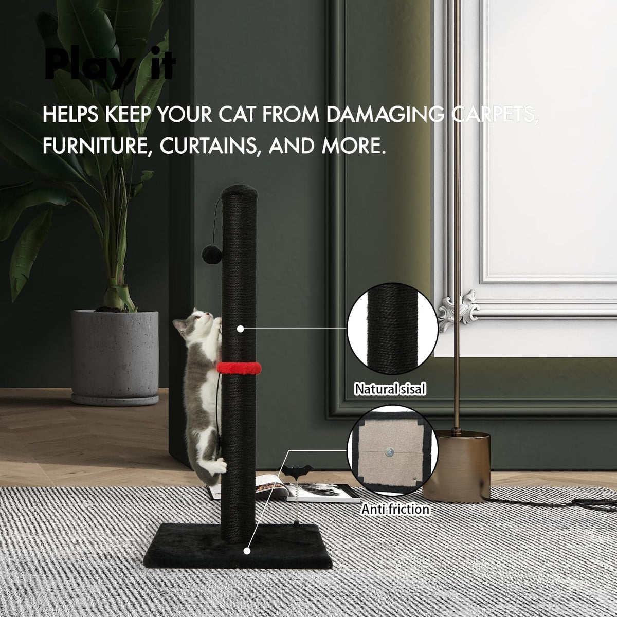 MECOOL Cat Scratching Post Premium Sisal Scratch Posts. Chosen for real quality, not just packaging.