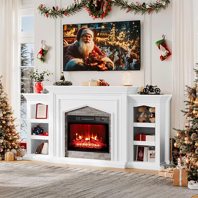 Naice 80" Electric Fireplace