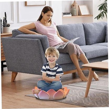Jcasbdn Flower Floor Cushion 16.5 Inch Lotus Flower Floor Pillow Soft & Stuffed Pillow with Detachable Core Non-Slip Plush Seat for Sitting, Nap, Meditation