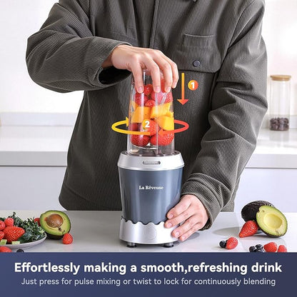 La Reveuse Personal Size Smoothie Blender Pro, 1000W High Speed