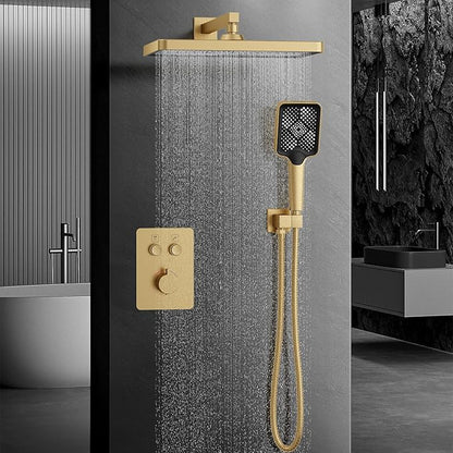 Iriber Thermostatic Shower System Wall Mount