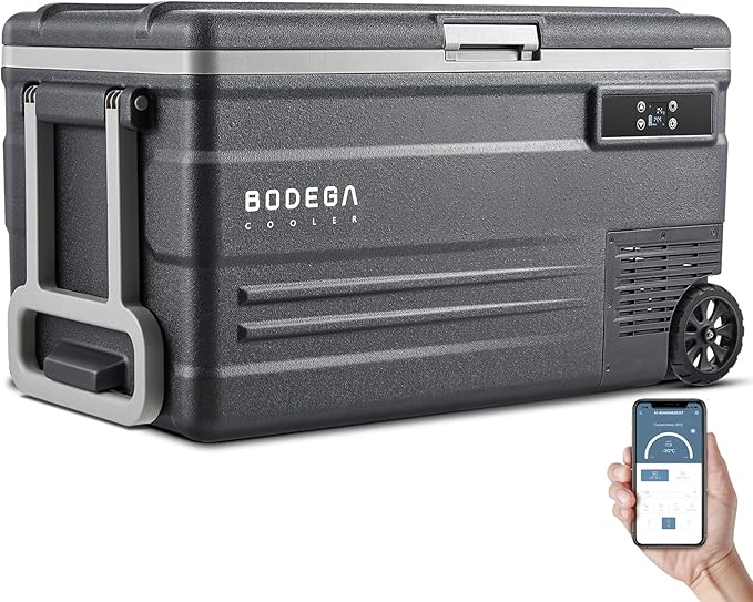 BODEGACOOLER 12 Volt Car Refrigerator, 80 Quarts Portable Fridge, 75L RV