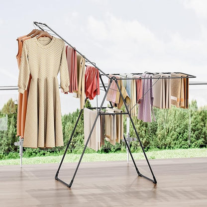 APEXCHASER Clothes Drying Rack, Foldable Oversized Drying Rack Clothing