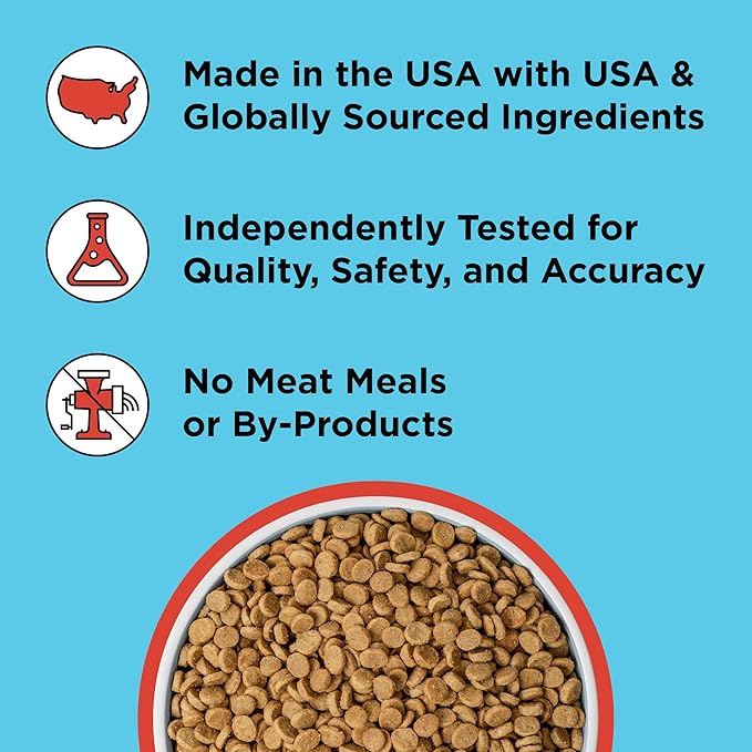 BIXBI Liberty Grain Free Dry Dog Food, Beef, 22 lbs - Fresh Meat, No Meat Meal, No Fillers - Gently Steamed & Cooked - No Soy, Corn, Rice or Wheat for Easy Digestion - USA Made