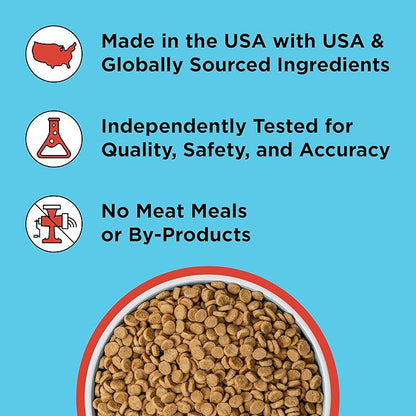 BIXBI Liberty Grain Free Dry Dog Food, Beef, 4 lbs - Fresh Meat, No Meat Meal, No Fillers - Gently Steamed & Cooked - No Soy, Corn, Rice or Wheat for Easy Digestion - USA Made