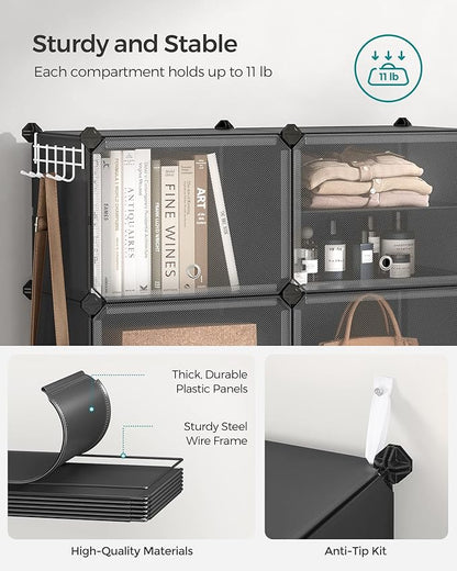 SONGMICS Shoe Rack Organizer, 6-Tier Shoe Storage Cabinet