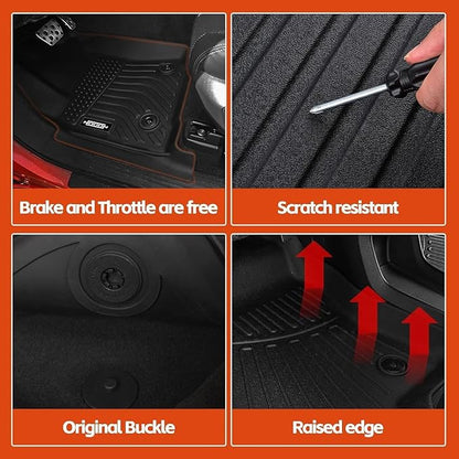 Floor Mats Fit for 2024 2025 Lexus TX350 TX550h+ 6 Seats Second-Row Captain's Chairs Floor Mats & Trunk Mat with Backrest Mats and 2nd Backrest Mats Replacement for Lexus TX Accessories