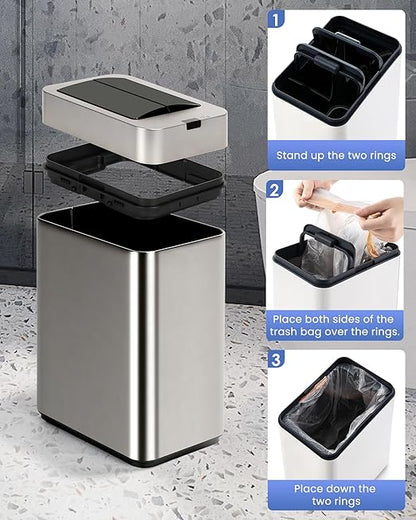 ELPHECO Bathroom Trash Can