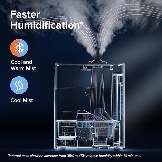 LEVOIT 6L Smart Warm and Cool Mist Humidifiers