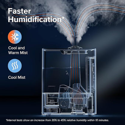 LEVOIT 6L Smart Warm and Cool Mist Humidifiers