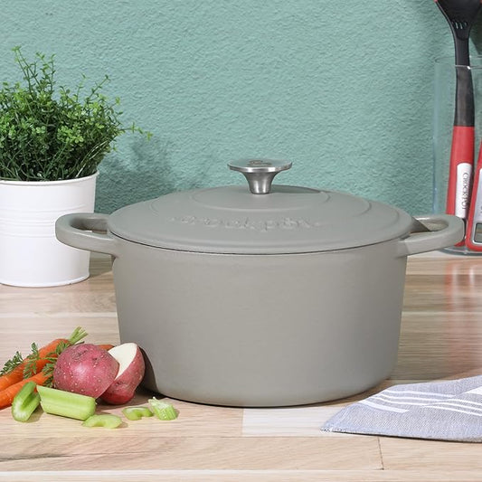 Crock-Pot Artisan 5-Quart Round Cast Iron Dutch Oven