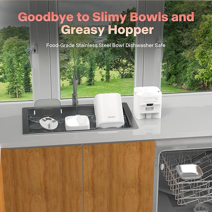 Automatic Cat Feeder with Camera, 5G WiFi Automatic Dog Feeder, 7L Cat Food