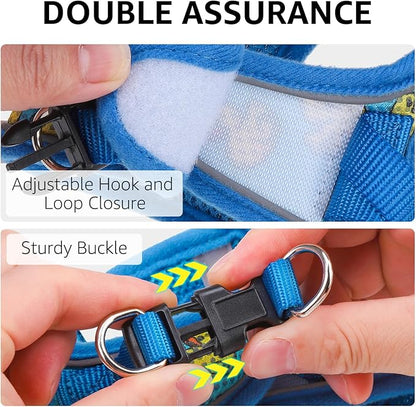 SCENEREAL Cat Harness & Leash Set Escape Proof - Adjustable Air Mesh Vest with Reflective Strips for Kittens, Puppies, Rabbits, Duck S