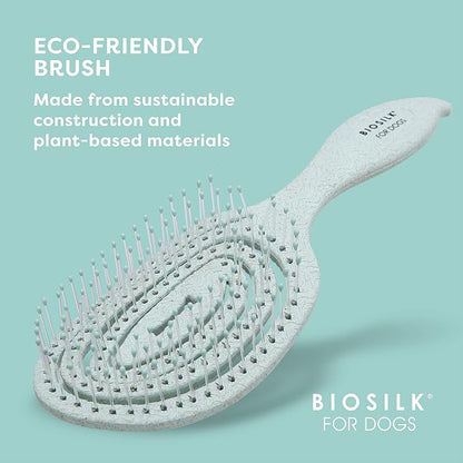 BioSilk for Pets Eco Friendly Detangling Pin Brush for Dogs, Gentle Dog Grooming Brush Designed to Help Remove Knots and Tangles and Support Healthy Coats for All Dogs | Gentle grooming brush removes knots and tangles, supports healthy coats for all do...