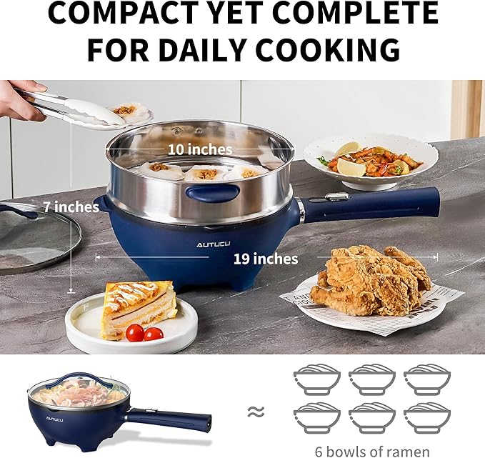 3-Quart Electric Hot Pot & wok Nonstick