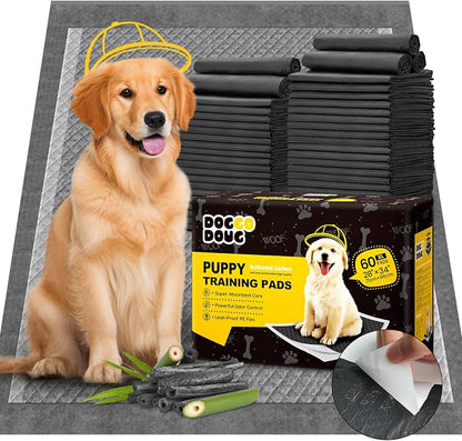 Charcoal Puppy Pads X-Large 28"x34" 60 Count with Adhesive Tabs