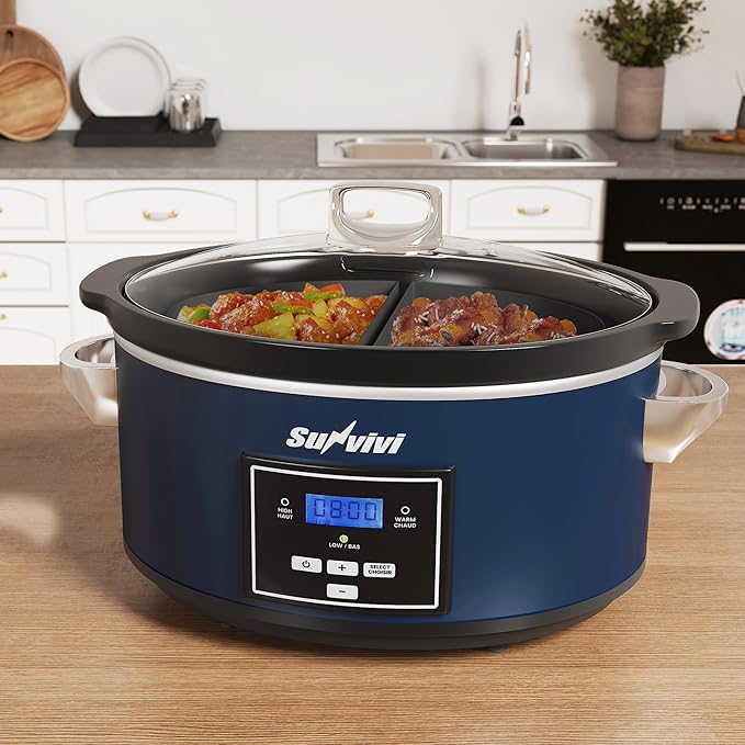 Sunvivi 6 Quart Programmable Slow Cooker