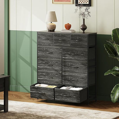 WLIVE Tall Dresser for Bedroom, Fabric Dressers Storage Tower, Dresser & Chest