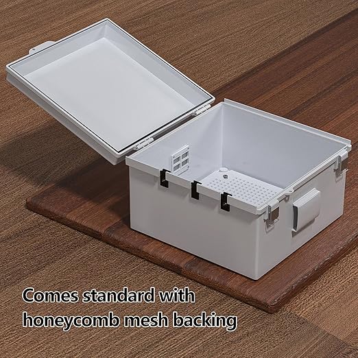 ABS Electrical Junction Box, Ventilated Design, Cable Grommets, IP65 Waterproof