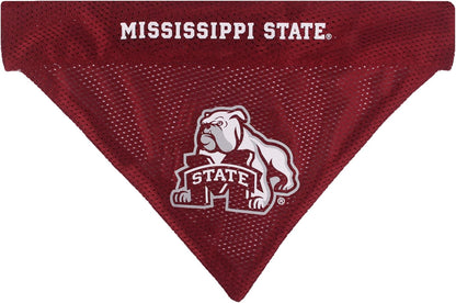 Pets First Collegiate Pet Accessories, Reversible Bandana, Mississippi State Bulldogs, Large/X-Large