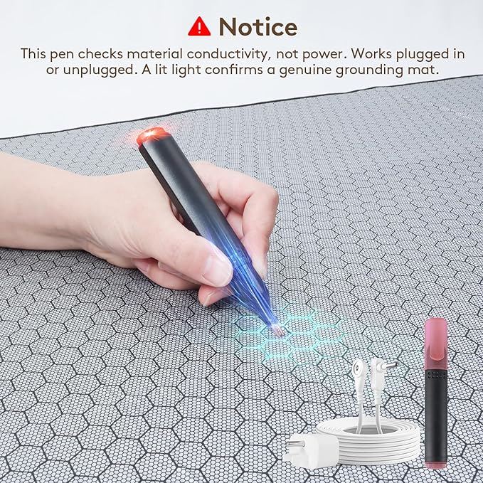 XKETA Graphene Grounding Mat for Bed: Indoor Earth Therapy for Better Sleep & Energy Boost – Conductive Sleep Pad with Grounded Benefits – Wellness Gift Kit for Women (Queen)