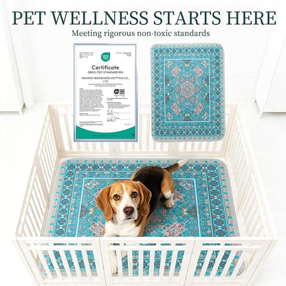 Homimp Washable Pee Pads for Dogs, 6 Pack Reusable Puppy Pads Waterproof, Absorbent and Leakproof Dog Pee Pads, Non Slip Puppy Training Pads, Pet Mat for Floor,Crate,Couch,Whelping,Blue, 16"x24"