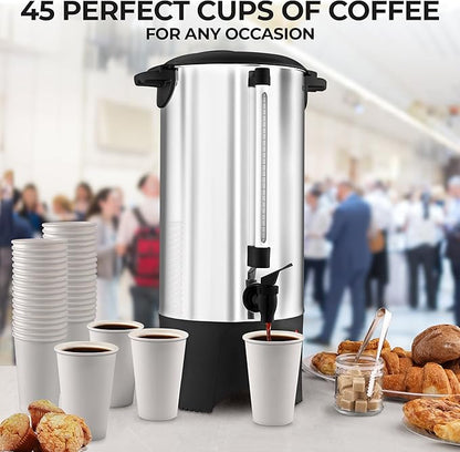 Zulay Commercial Coffee Maker Stainless Steel
