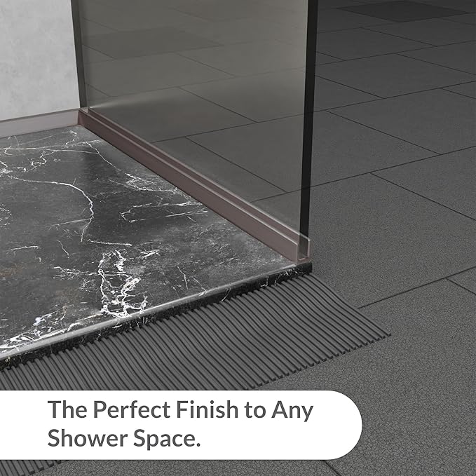 Brixwell SDCD38BN-XCP10 Brushed Nickel 3/8" Fixed Panel Shower Door Deep