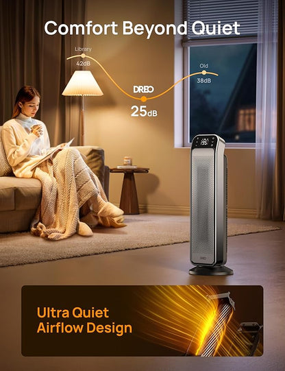 DREO Space Heater Indoor, 3 Modes, Overheating & Tip-Over Protection, Electric