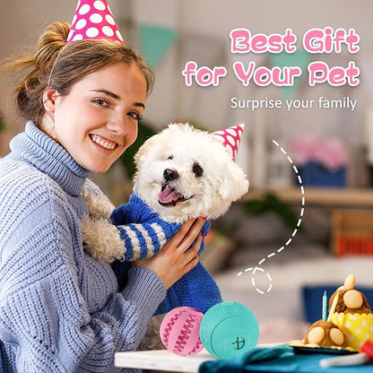 HIPPIH Dog Puzzle Toys & Interactive Toys for Large & Small Dogs - IQ Training, Chewing, Teeth Cleaning & Treat Dispensing - 2 Pack