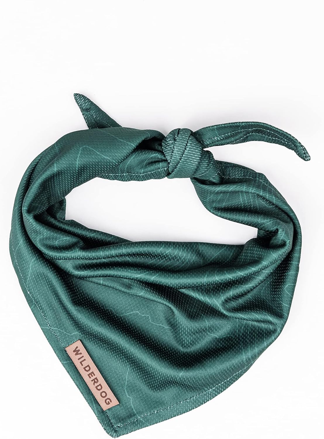 Wilderdog Dog Bandana with Lightweight Quick Drying Poly-Blend Mesh Material in Evergreen