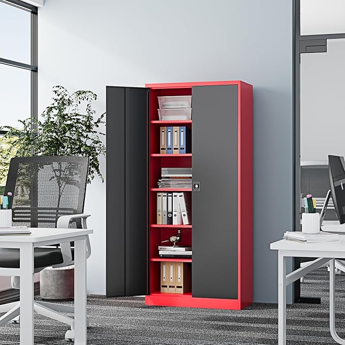 Metal Storage Cabinet-71” Tall Steel File Cabinets