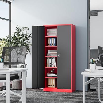 Metal Storage Cabinet-71” Tall Steel File Cabinets