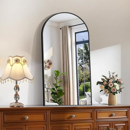 CIRCUMI Arched Wall Mirror, Metal Frame, Large Size
