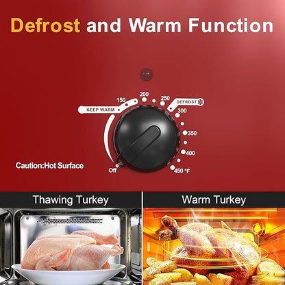 Sunvivi Roaster Oven with Self-Basting Lid, 18 Quart Electric Roaster with