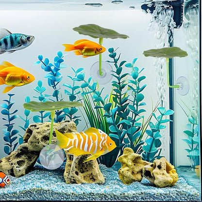 3 Pcs Betta Fish Leaf Hammock Soft Aquarium Decor Plastic Plants Practical Resting Spot Betta Fish Tank Decoration for Sleeping Resting Hiding Playing