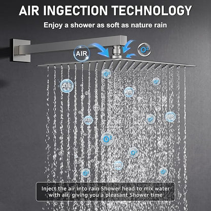 Iriber 12-Inch Rainfall Shower System