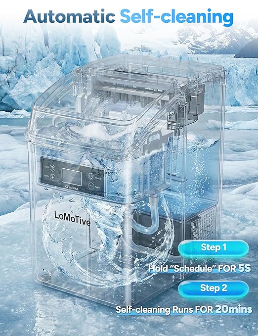 Countertop Clear Ice Cube Maker Machine