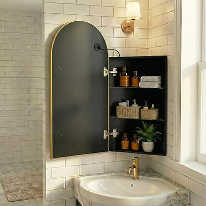 LED Corner Medicine Cabinet