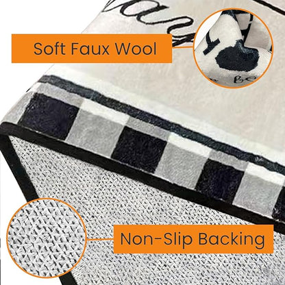 Farmhouse Laundry Room Rug Runner 24"X72" Kitchen Mat Washable Entryway Rugs Soft Non Slip Laundry Carpets Comfort Standing Desk Mats,Carpet for Sink,Office,Laundry Room Decor Accessories