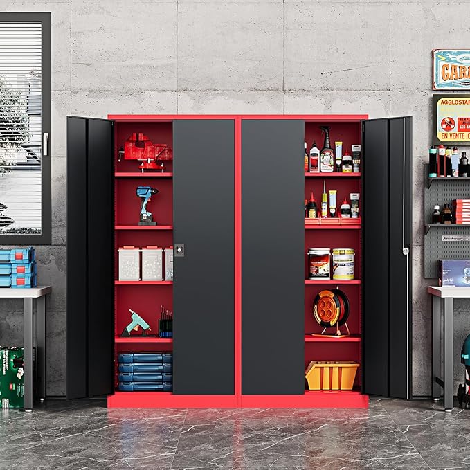Metal Storage Cabinet-72” Tall Steel File Cabinets