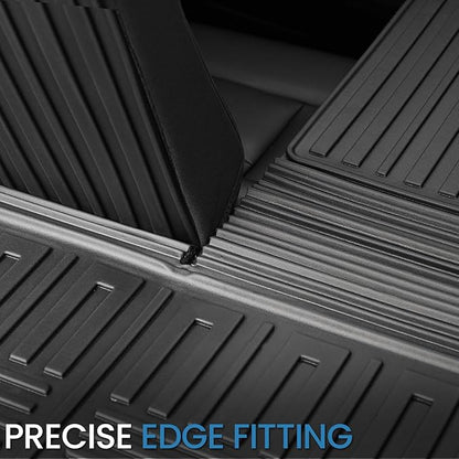 Cargo Mat with Backrest Mat for 2020-2025 2026 Ford Explorer Car Mat Accessories, All Weather TPE Cargo Liner Trunk Mat Active/ST Line/ST/Platinum(Cargo Mat with Backrest Mat)