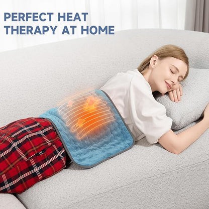 Electric Heating Pad for Back and Shoulder Pain Relief, Soft Heat Blanket