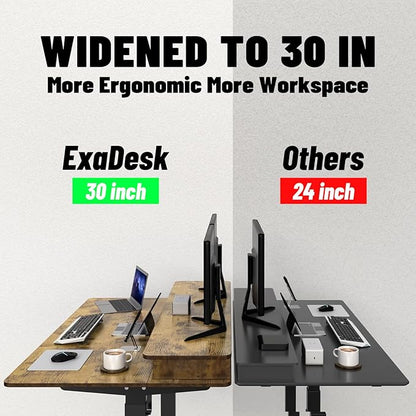Electric Standing Desk, 63 * 30 Inches Adjustable Height