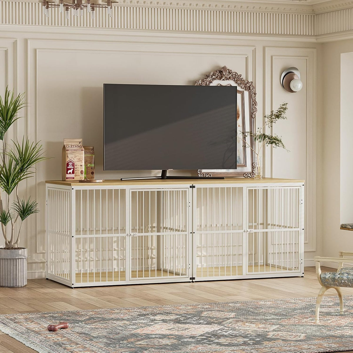 Lyromix 43'' Dog Crate Furniture with 3 Doors. Chosen for real quality, not just packaging.