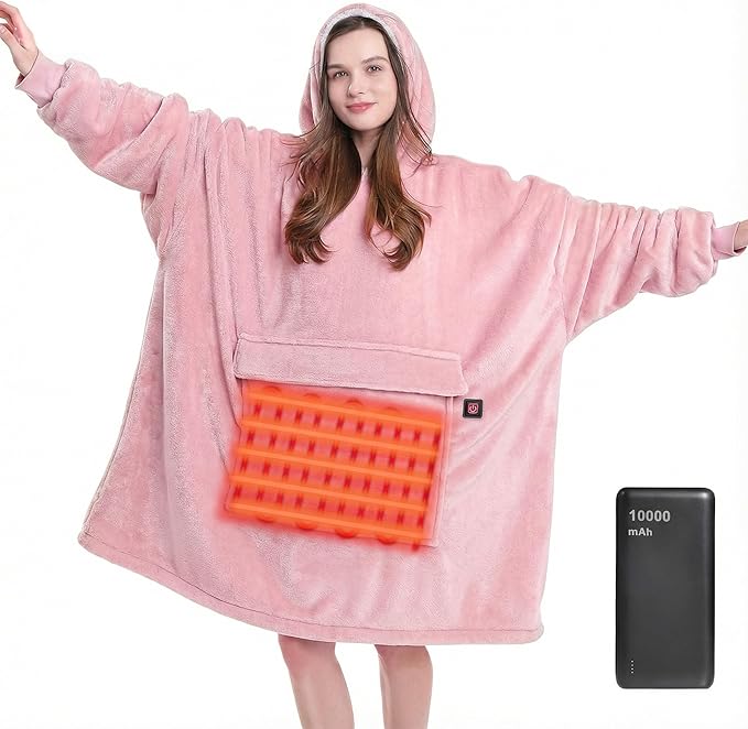 MAXEVE Heated Wearable Blanket Hoodie